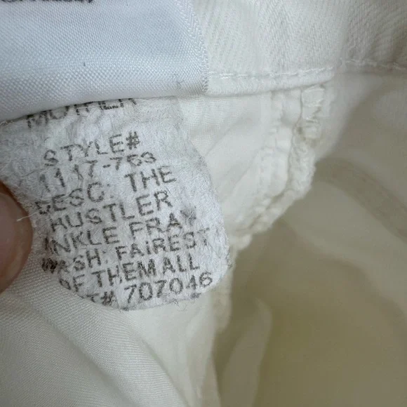MOTHER The Hustler Ankle Fray Fairest Of Them All Size 27 B2621